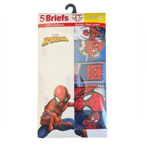 Marvel Boys' Briefs with Spider-Man Graphics - Multicolor Sz 8 NEW
